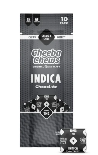 Indica | 100mg 10pk | Chocolate Taffy Indica | 100mg 10pk | Chocolate Taffy