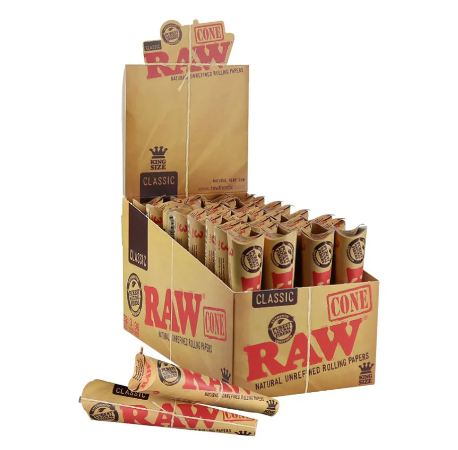 Raw Natural Kingsize Unrefined Pre-rolled Cones