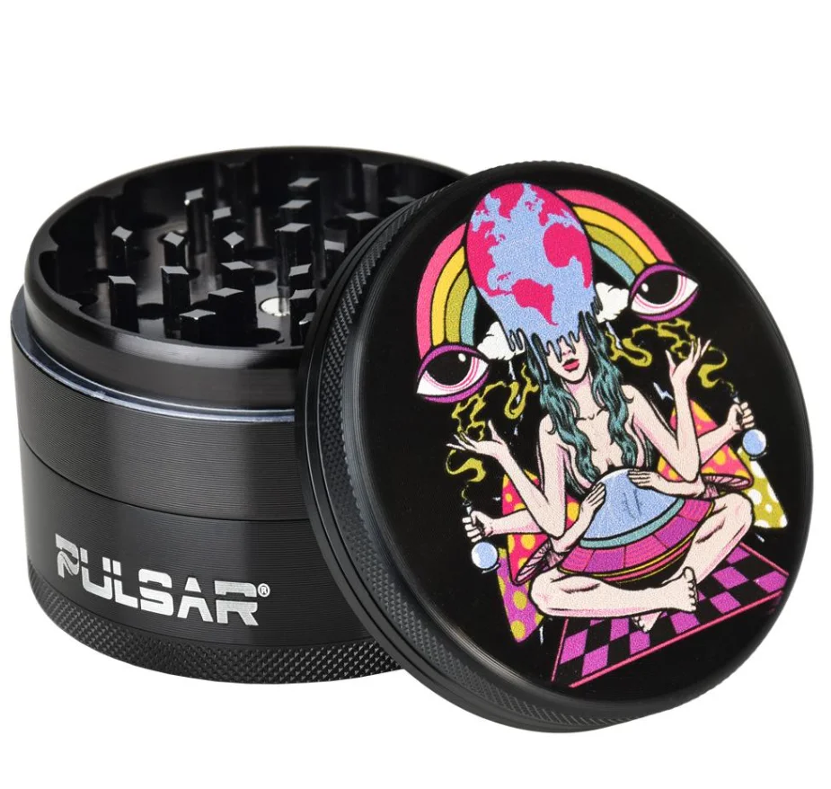  Pulsar 2.5" Meditation Metal 4-piece Grinder