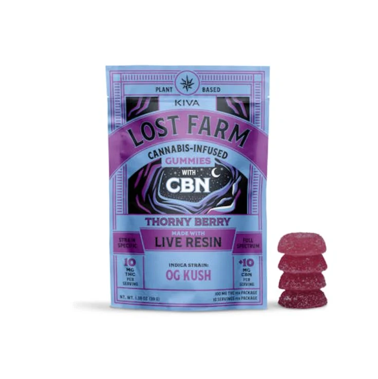 Thorn Berry X Og Kush | Live Resin Gummies | 100mg 10pk Thorn Berry X Og Kush | Live Resin Gummies | 100mg 10pk
