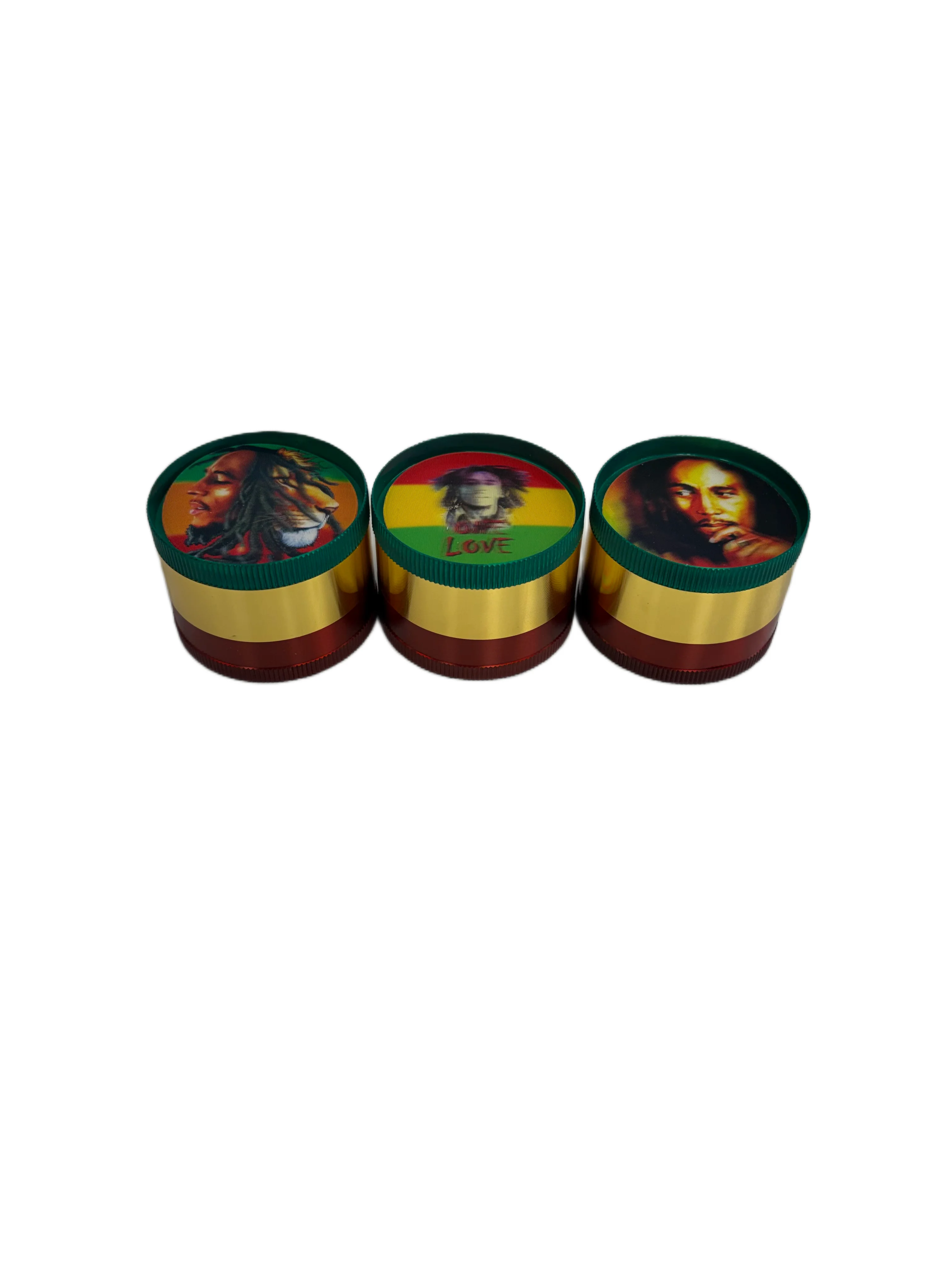 Bob Marley 3D Grinder 4 parts