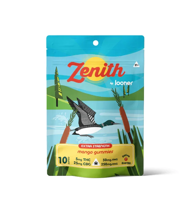 Looner Extra Strength Gummies - 10ct Zenith Mango Looner Extra Strength Gummies - 10ct Zenith Mango