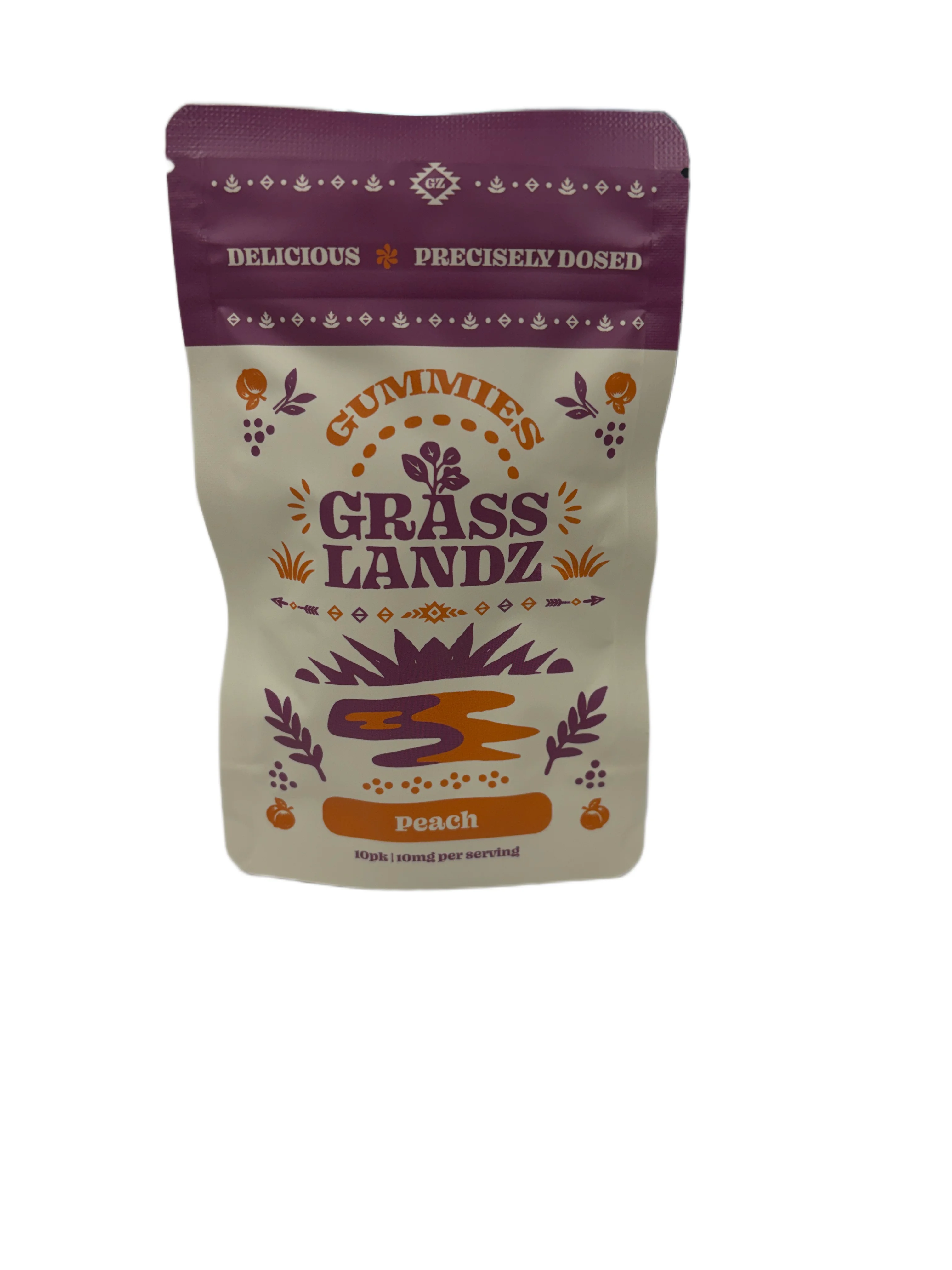 Grasslandz Peach Gummies