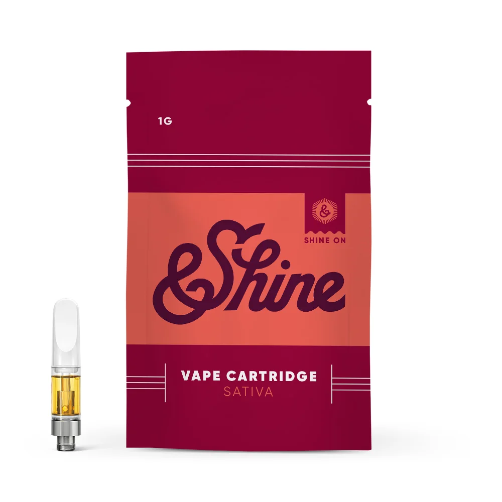 &Shine 1g Cart (Med) - Green Crack
