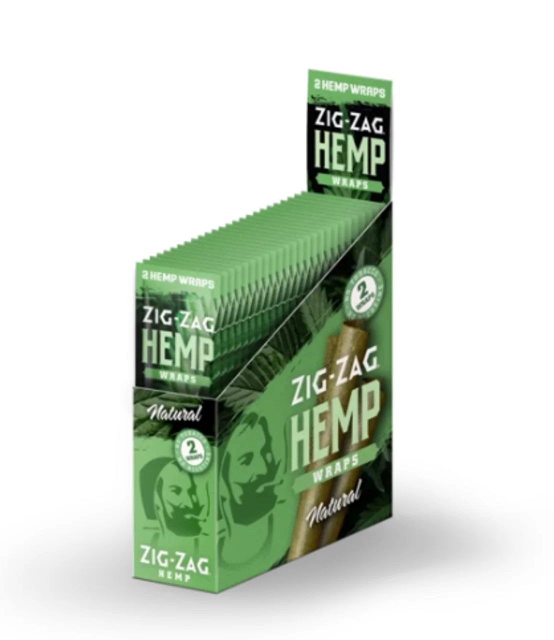 Zig-zag "Natural" Hemp Wraps - 2pk