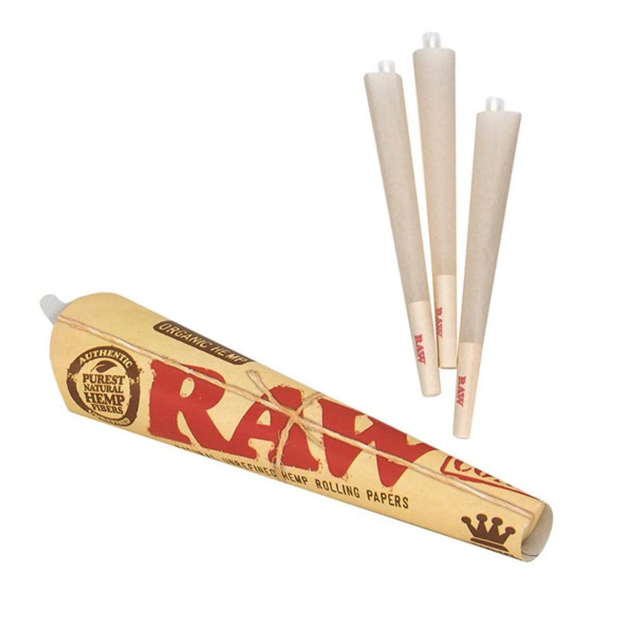 Raw - Organic Hemp Pre-rolled Cones - King Size - 32 Pk Of 3 Pre-rolled Cones