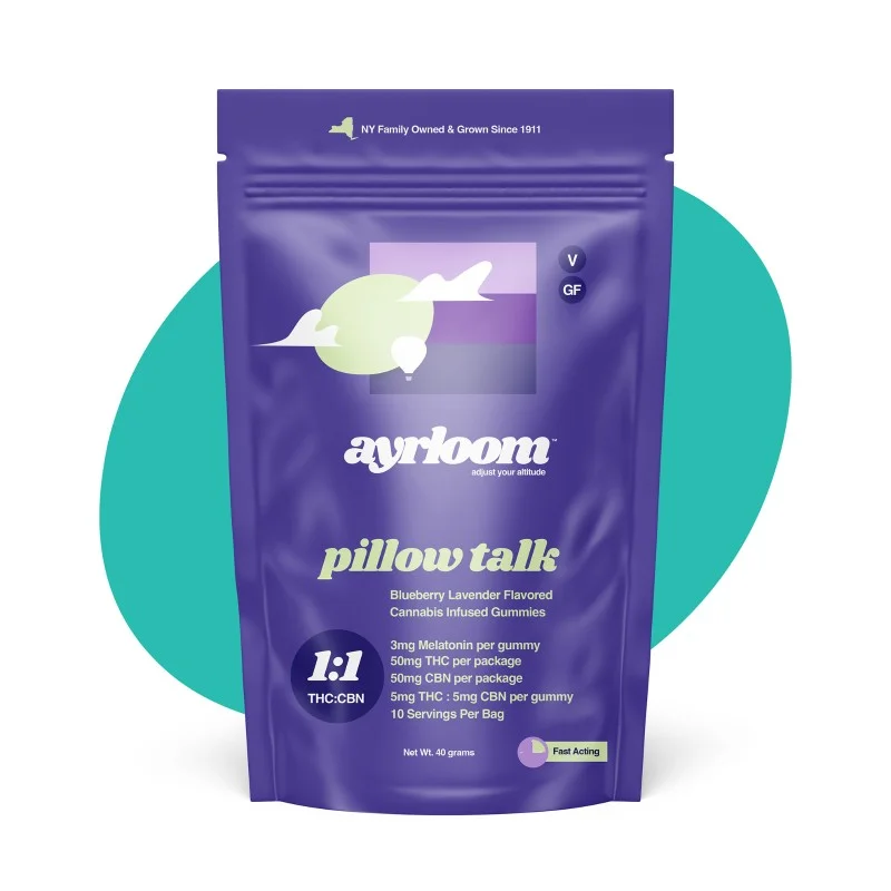 Ayrloom - Pillow Talk Gummies (1:1 Thc:cbn) 50mg - 10ct