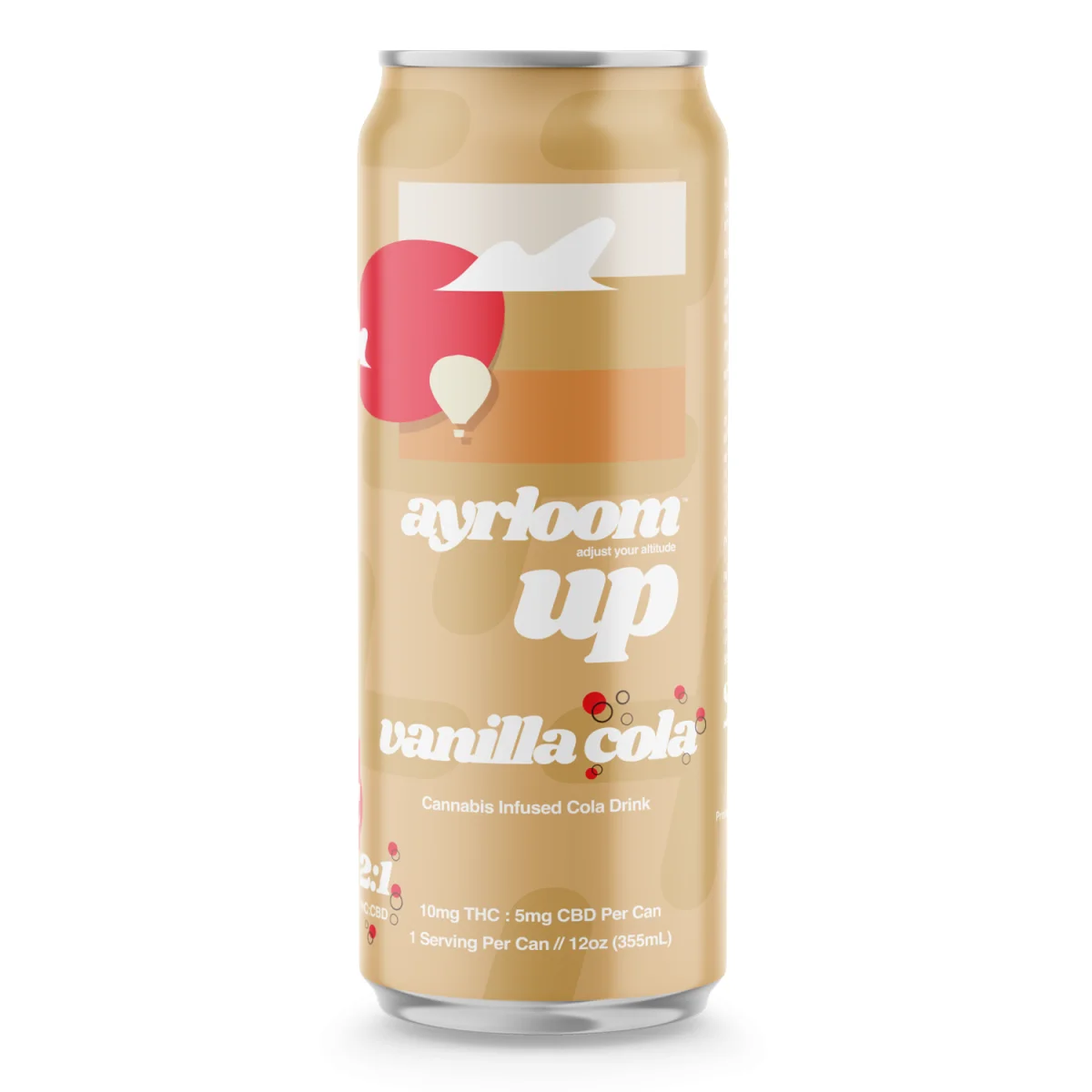 Ayrloom - Up Vanilla Cola - 2:1 Thc:cbd - Single 12oz Can