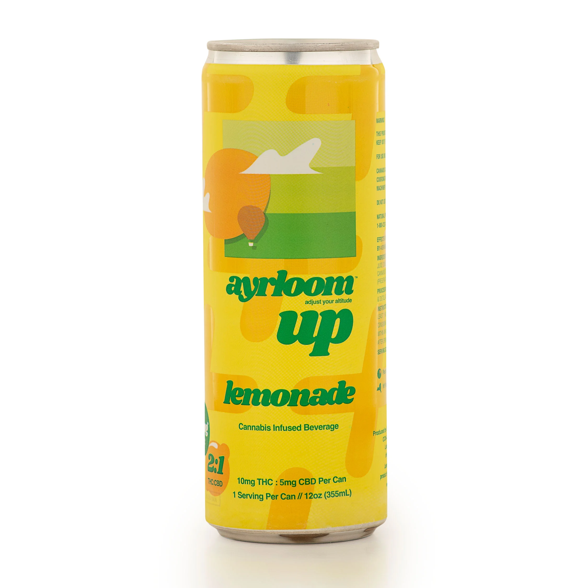 Ayrloom - "Up" Lemonade Single Can - 2:1 (10mg Thc:5mg Cbd)