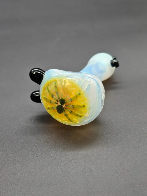 Florin Glass X Colt Glass - Opalescent Spoon W/ Tarantula Endcap   165