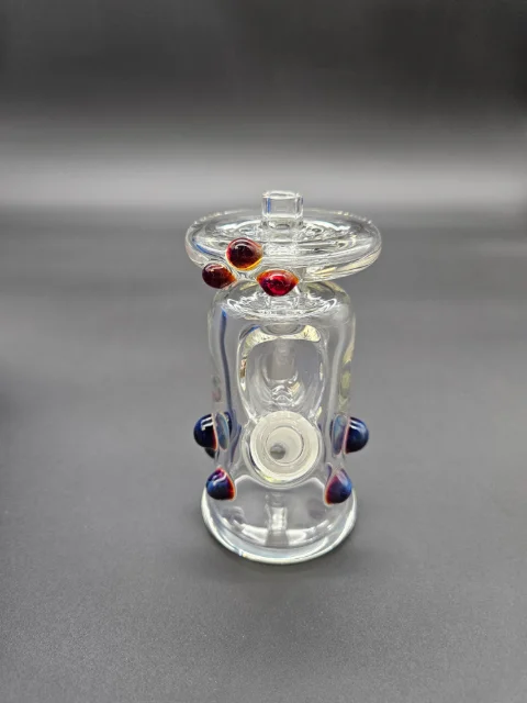 Joda Glass - Chug Jug - Amber Purple Accents   158