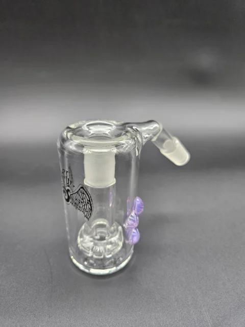 Prism Glassworks - 14mm 45 Degree Ash Cather W/ Purple Accents