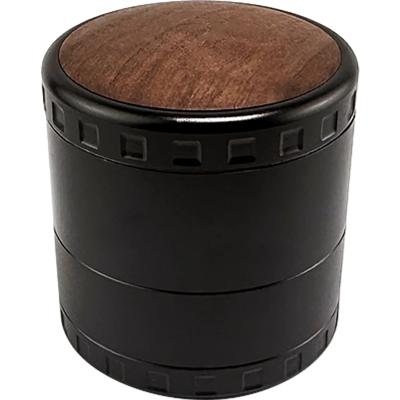 Luvbuds - 63mm Aluminum Grinder With Stub Teeth - Walnut  Top