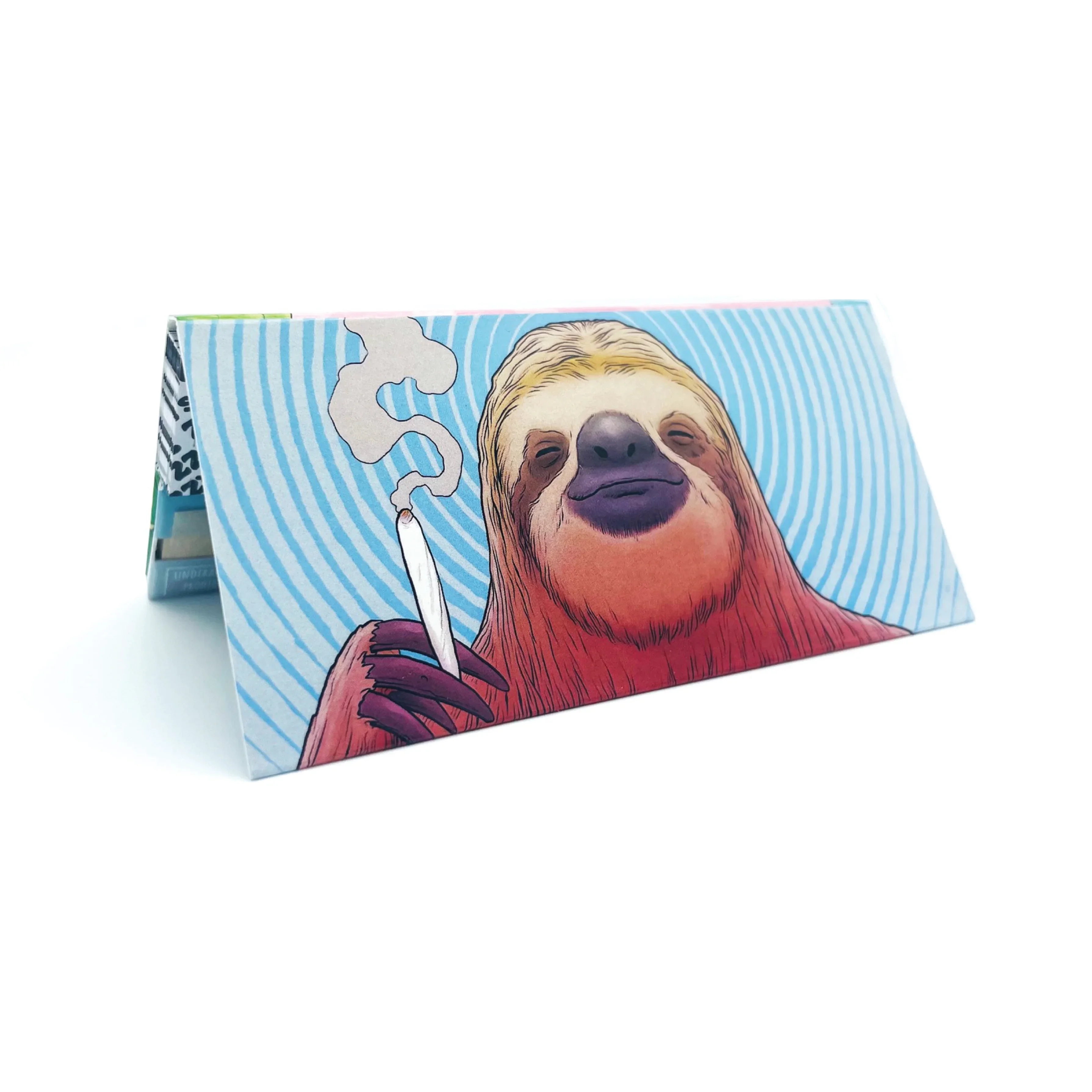 Zzz's Rolling Paper Co - King Size Rolling Booklet W/tips - "Stoner Sloth" By Tim Molloy