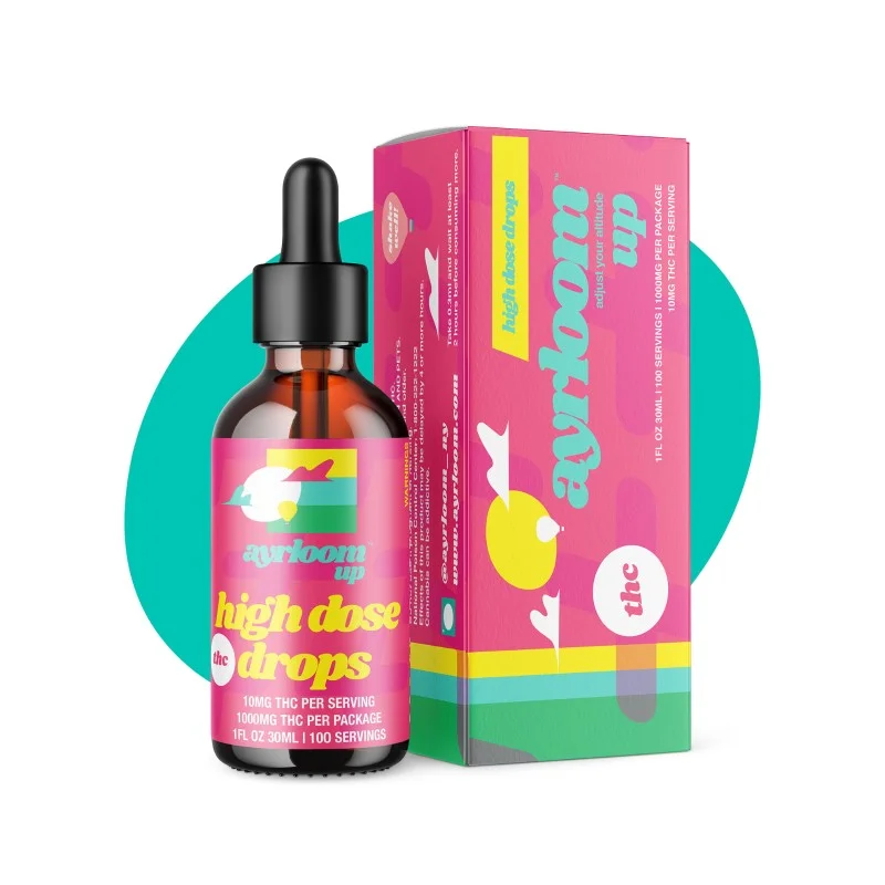 Ayrloom - High Dose Drops - 1000Mg THC Tincture Ayrloom - High Dose Drops - 1000Mg THC Tincture