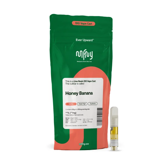 Mfny - Honey Banana 0.5g Live Resin 510 Vape Cart