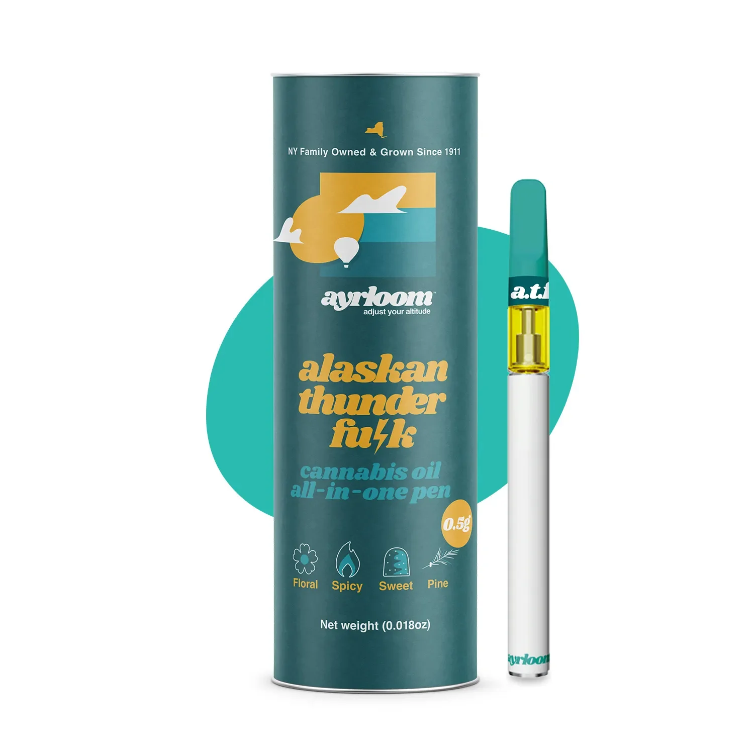 Ayrloom - Alaskan Thunder F*ck 0.5g Aio Vape Pen