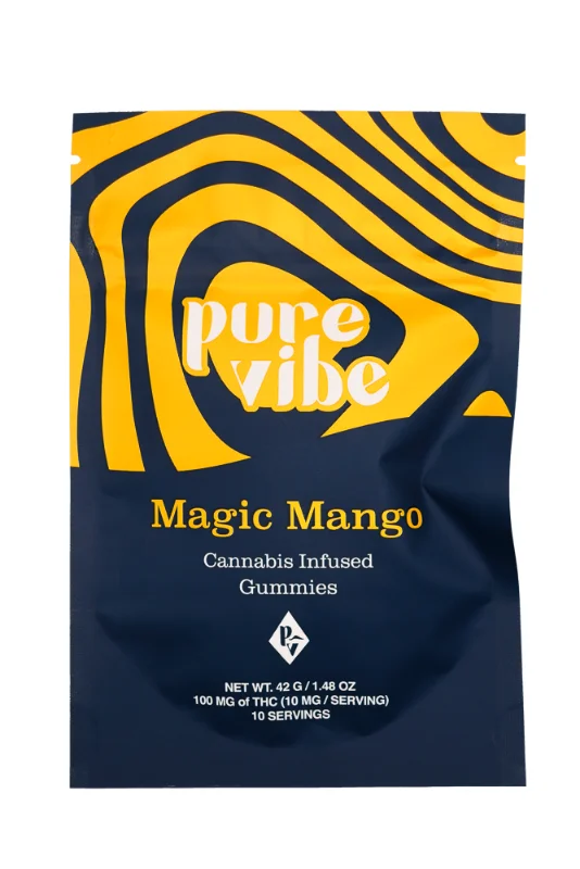 Pure Vibe - Magic Mango Rosin Gummies 100mg - 10ct