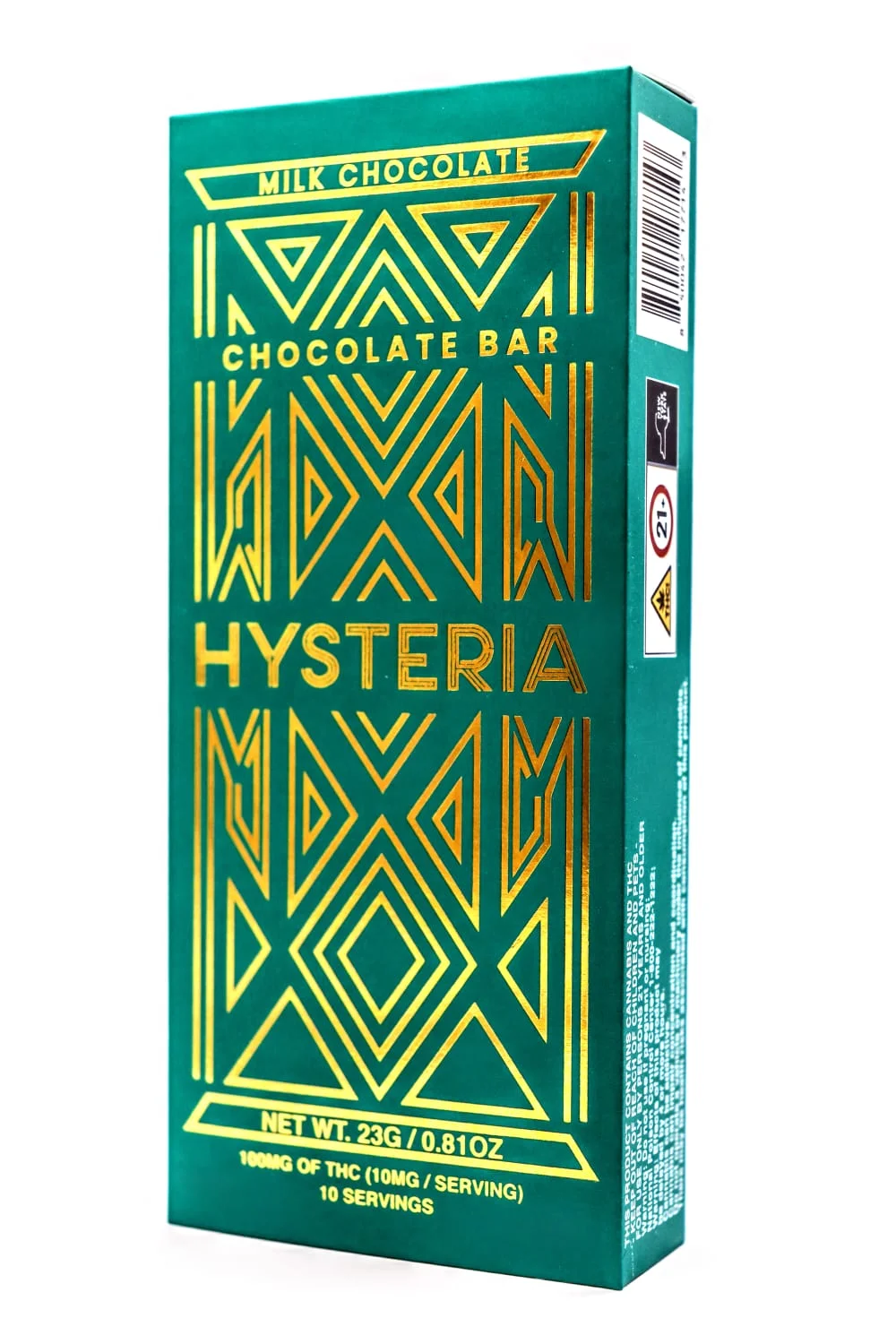 Hysteria -Milk Chocolate Bar 100mg
