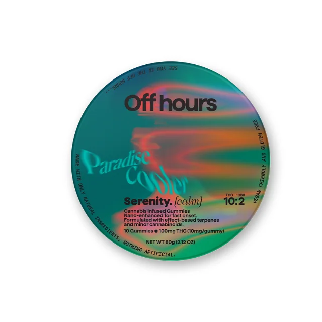 Off Hours - Serenity Paradise Cooler "Calm" Gummies (10:2 Thc:cbd) - 10ct 100mg
