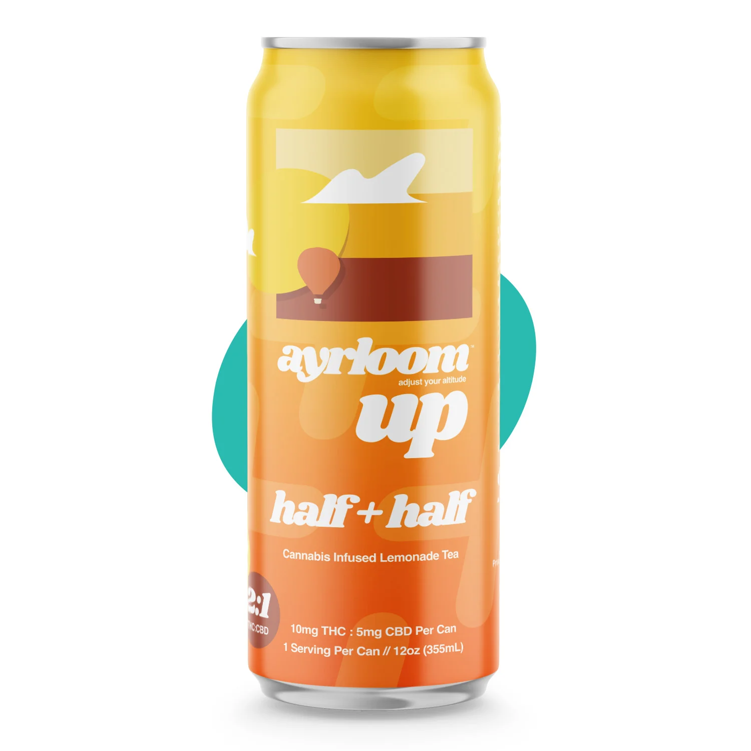 Ayrloom - "Up" Half + Half Lemonade/tea 2:1 Single (10mg Thc 5mg Cbd)