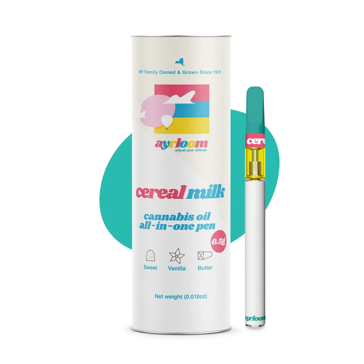 Ayrloom - Cereal Milk 0.5g Aio Vape