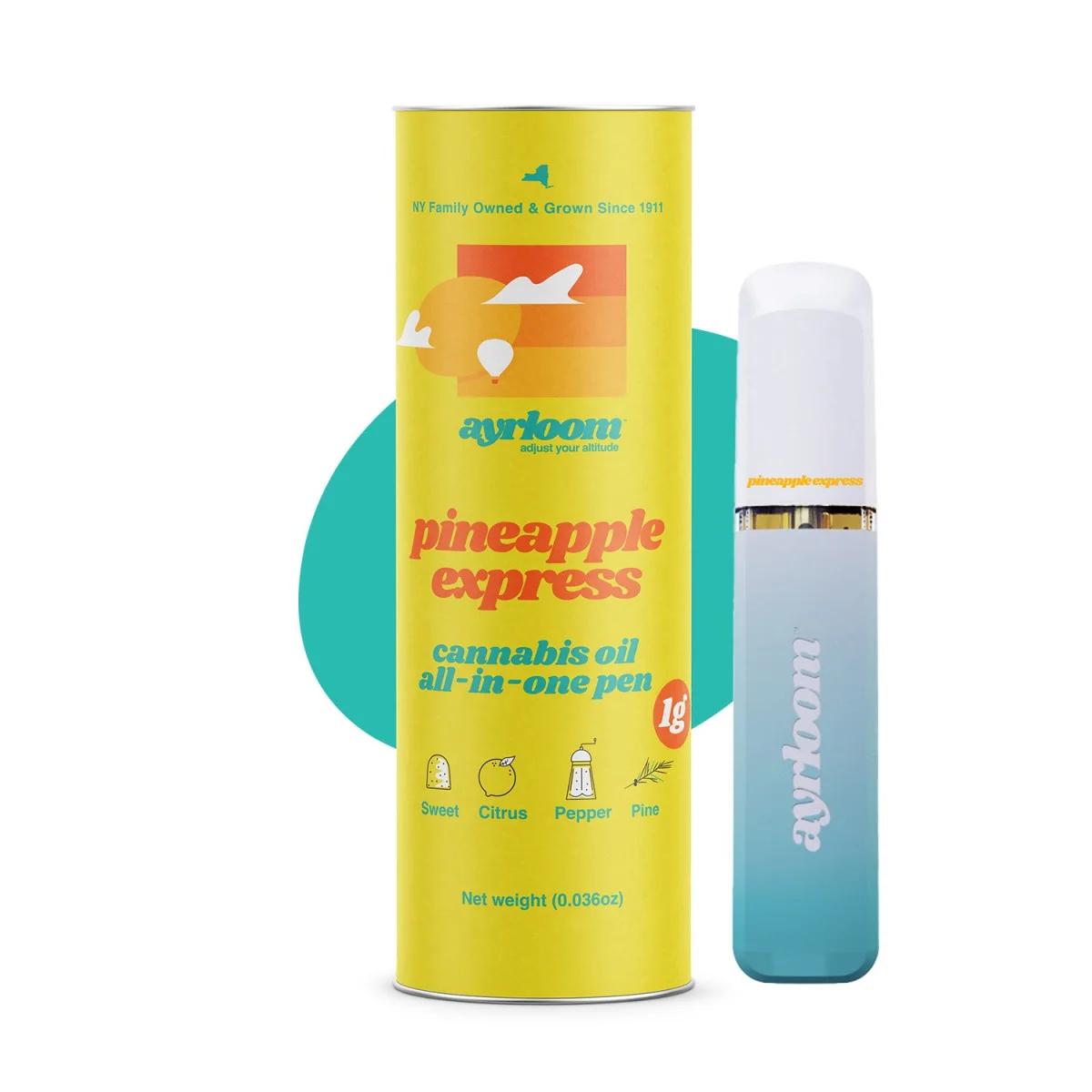Ayrloom - Pineapple Express - 1g Aio Vape
