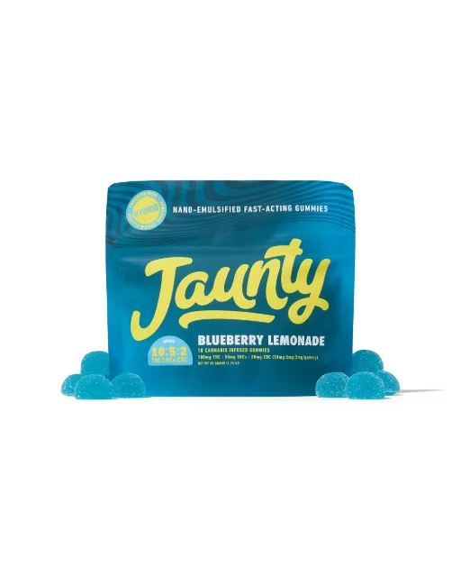 Jaunty - Blueberry Lemonade Gummies - 10:5:2 Thc:thcv:cbc 10ct