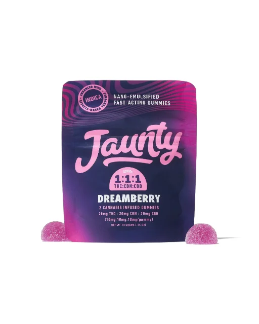 Jaunty - Dreamberry Gummies - 1:1:1 Thc:cbn:cbd 2ct