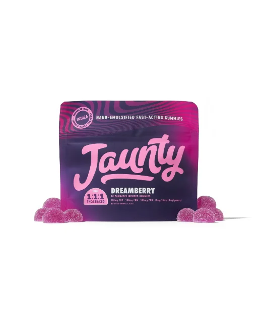 Jaunty - Dreamberry Gummies - 1:1:1 Thc:cbn:cbd 10ct