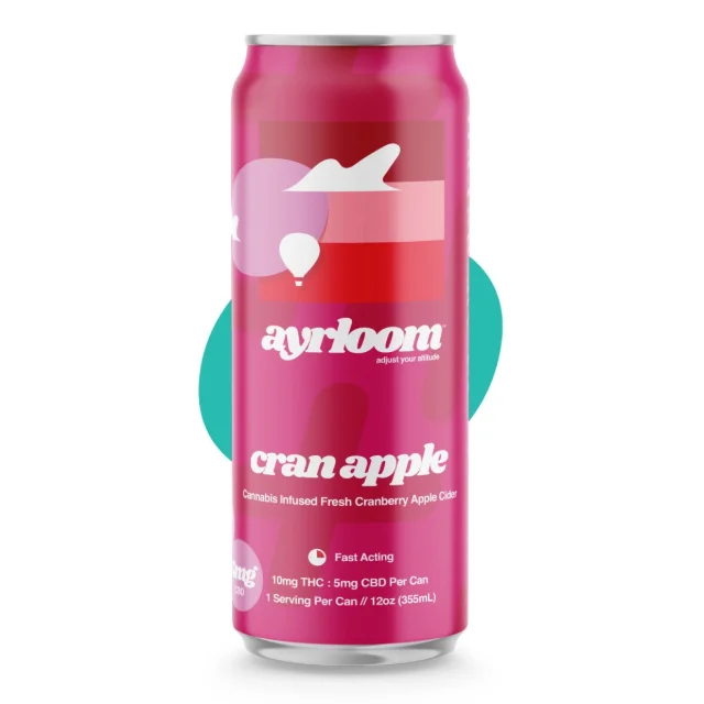 Ayrloom - "Up" Cran Apple 2:1 Single Can (10mg Thc 5mg Cbd)