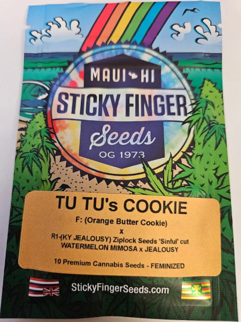 Sticky Finger Seeds - Tutu's Cookie (F) - 10pk