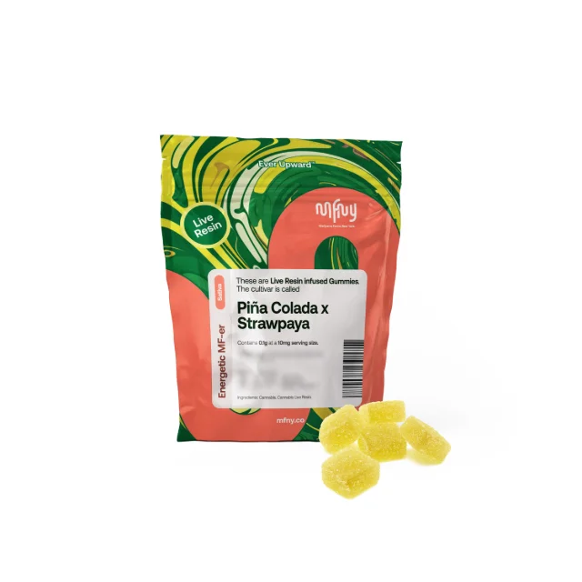 Mfny - Pina Colada X Strawpaya Live Resin Gummies - 100mg 10ct