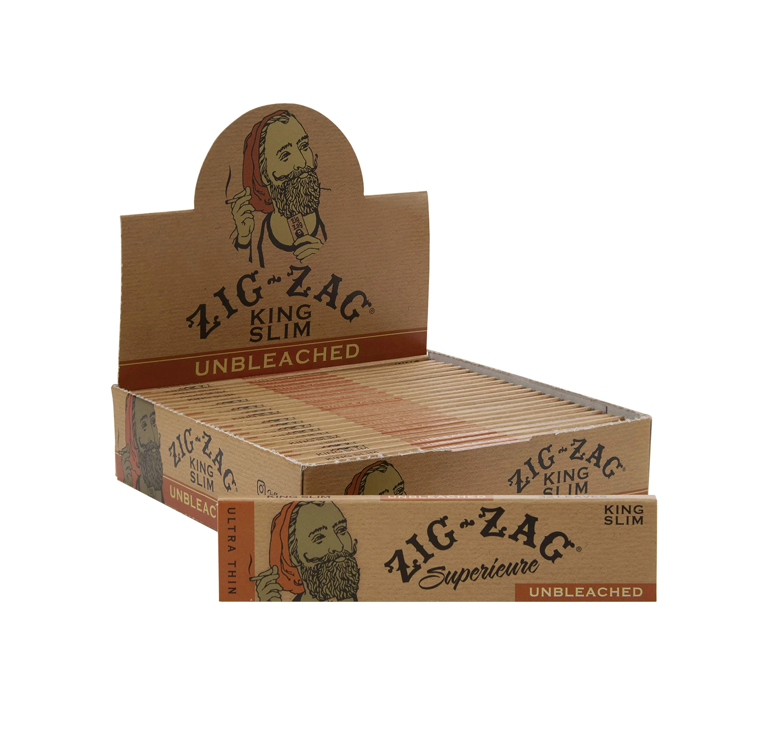 Zig-zag - Unbleached King Size Papers
