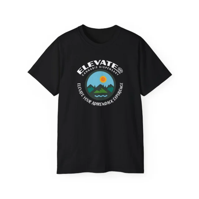 Elevate Adk - Black T-shirt - Small-2xl Sizes