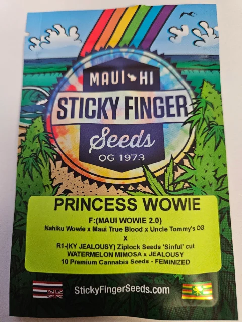 Sticky Finger Seeds - Princess Wowie (F) - 10pk