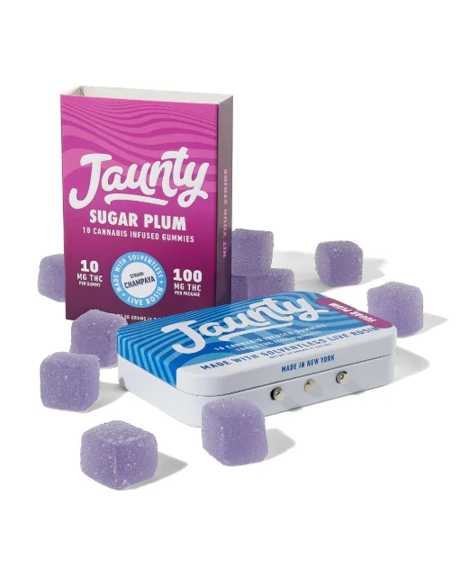Jaunty - Sugar Plum "Champaya" Live Rosin Gummies - 100mg 10ct