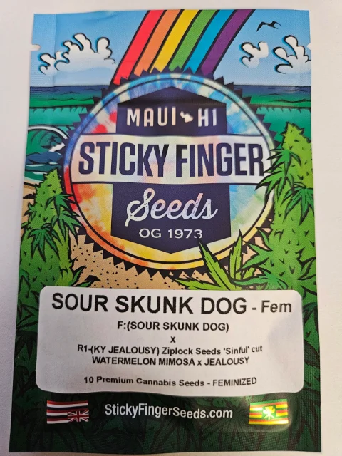 Sticky Finger Seeds - Sour Skunk Dog (F) - 10pk