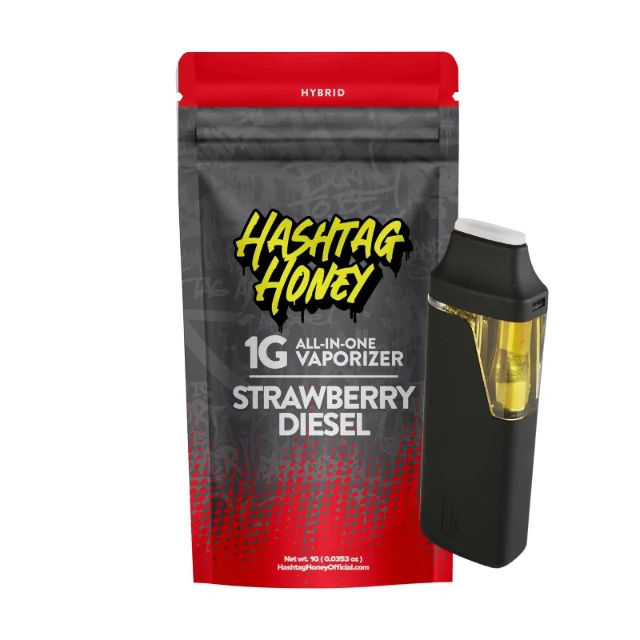 Hashtag Honey - Strawberry Diesel - 1g Aio Vape