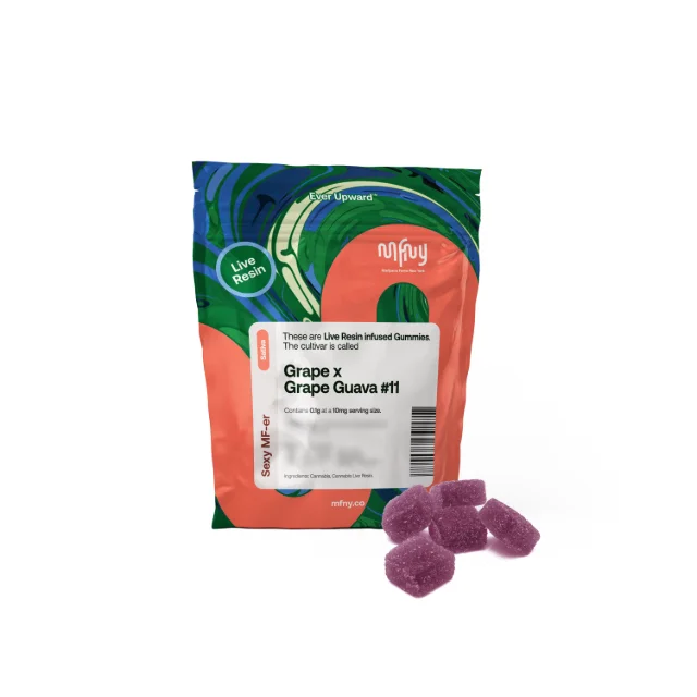 Mfny - Grape X Grape Guava Live Resin Gummies - 100mg 10ct