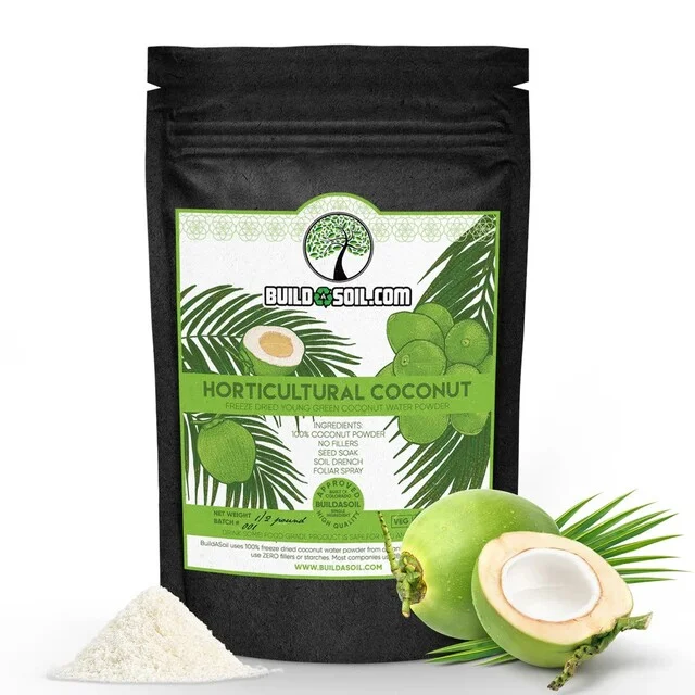 Build A Soil - Coconut Water Powder Raw Freeze Dried Organic - 1/2lb Bag
