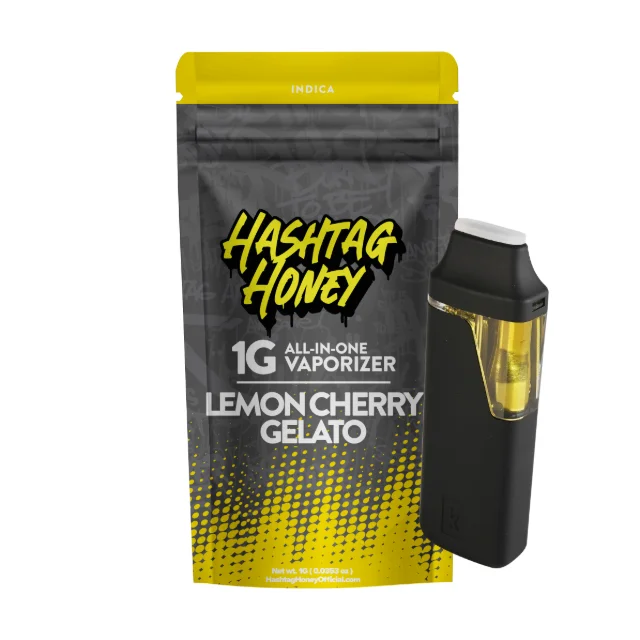Hashtag Honey - Lemon Cherry Gelato - 1g Aio Vape