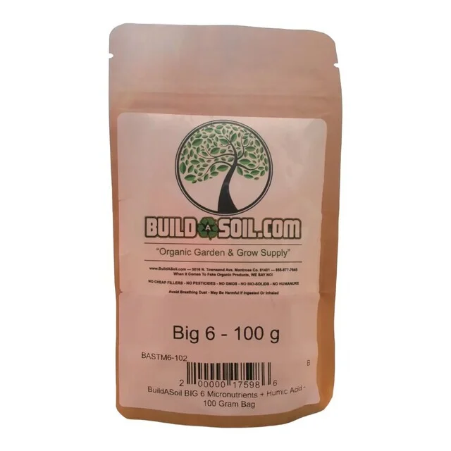 Build A Soil - Big 6 Micronutrients + Humic Acid - 100gram Bag