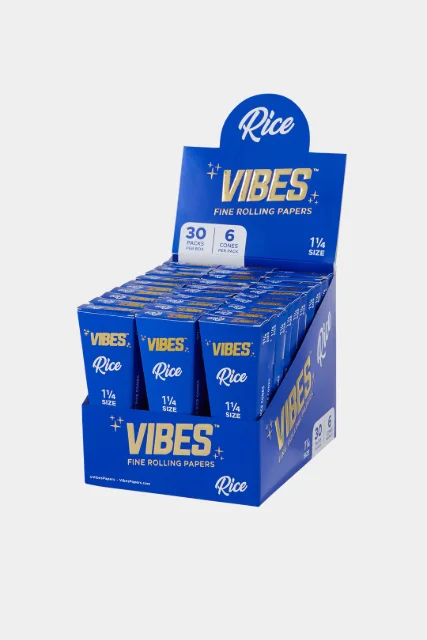 Vibes - 1 1/4 Rice Paper Cones - 6pk