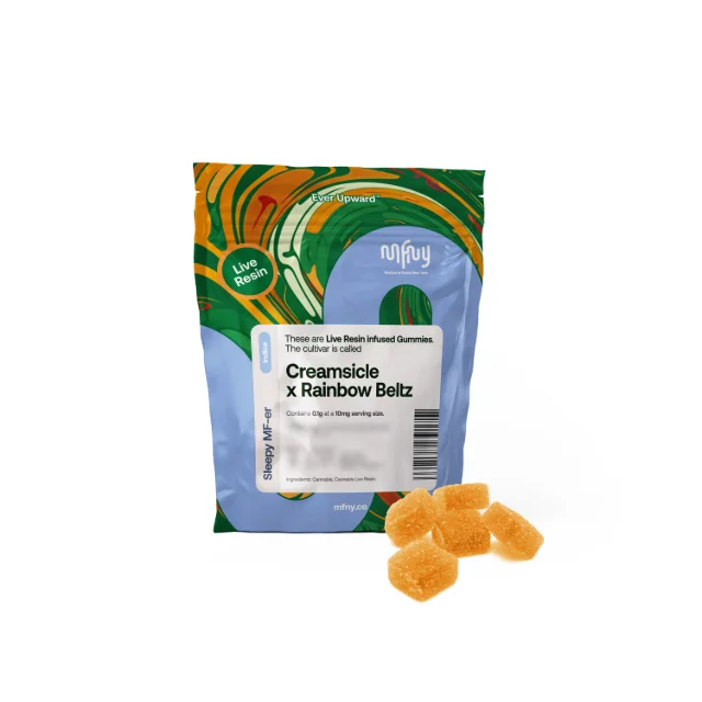 Mfny - Creamsicle X Rainbow Belts Live Resin Gummies - 100mg 10ct