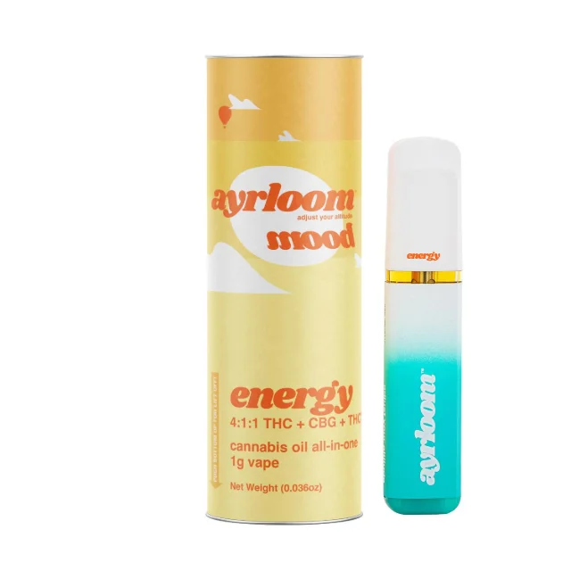 Ayrloom - "Energy" Aio Vape 4:1:1 Thc:cbg:thcv - 1g