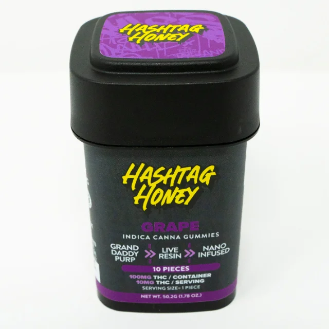 Hashtag Honey - Grape Gummies - 100mg 10ct