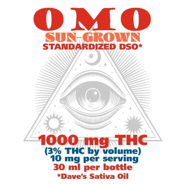 OMO - DSO (Dave's Sativa Oil) Full Spectrum Tincture - 1000mg THC