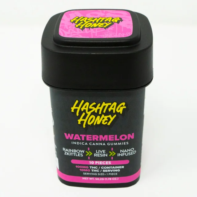 Hashtag Honey - Watermelon Gummies - 100mg 10ct