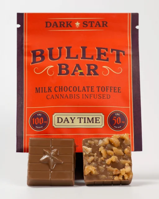 Dark Star - "Bullet Bar" Milk Chocolate Toffee "Daytime"  - 2:1 Thc:cbg (100mgthc : 50mg Cbg)